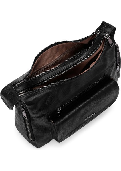 Kadın Siyah Uzun Askılı Çapraz Çanta 25ABD2103FT