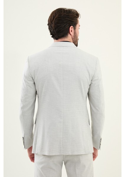 Desenli Taş Rengi Slim Fit Geniş Yaka Erkek Takım Elbise indirimleri