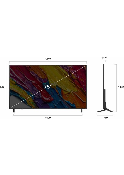75QNED82A6B 75'' 190 Ekran Uydu Alıcılı 4K Ultra HD webOS QNED TV fırsatları