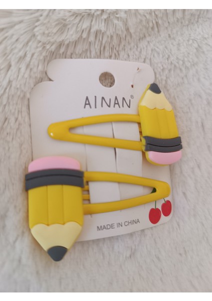 Sevimli Okul Konseptli Figürlü Kız Çocuk Çiftli Çıt Çıt Toka fiyatları