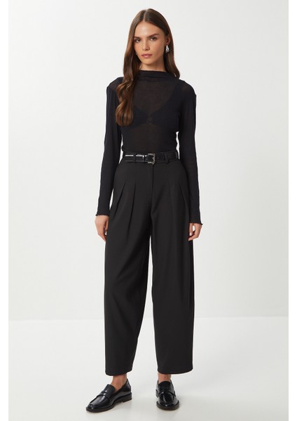 Pensli Poliviskon Balon Pantolon LGP0025 Siyah