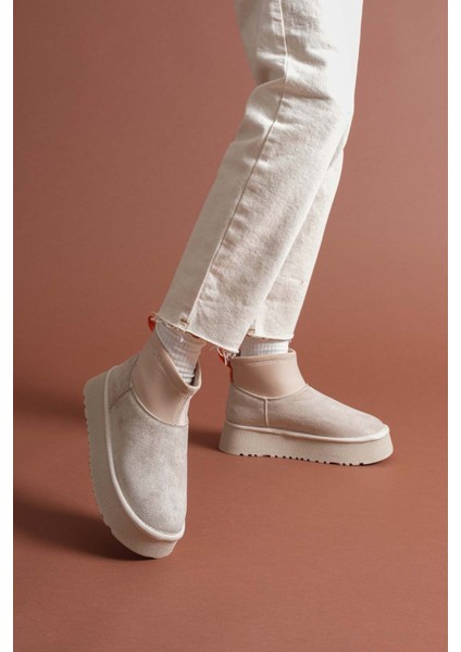 Mini Kalın Taban Içi Kürklü Streç Bot fiyatları