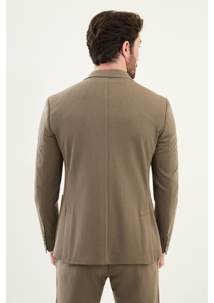 Çizgili Haki Slim Fit Torba Cep Mono Yaka Erkek Ceket fırsatları