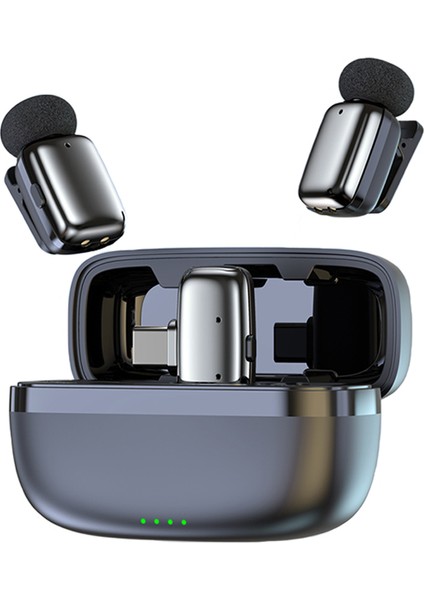 Mini Boy Type-C Kablosuz Yaka Mikrofonu – 20M Menzil, Gürültü Azaltma, Şarj Kutulu, Akıllı Csc 2.0 Teknolojili, Taşınabilir ve Hafif Tasarım | Mini Mic S