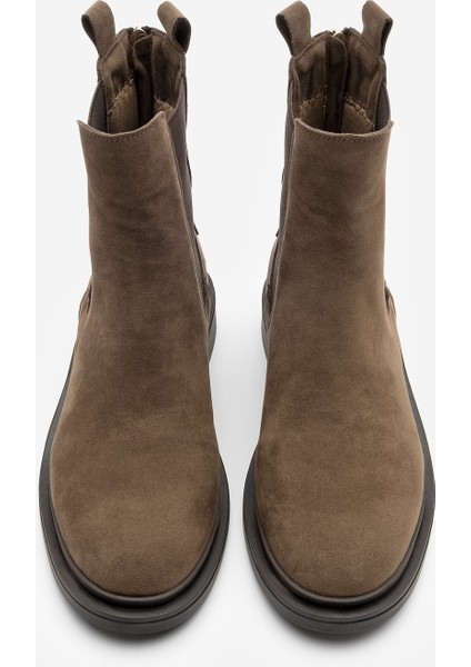 Kadın Altın Düğmeli Çift Lastikli Arkadan Fermuarlı Günlük Bot Valone indirimleri