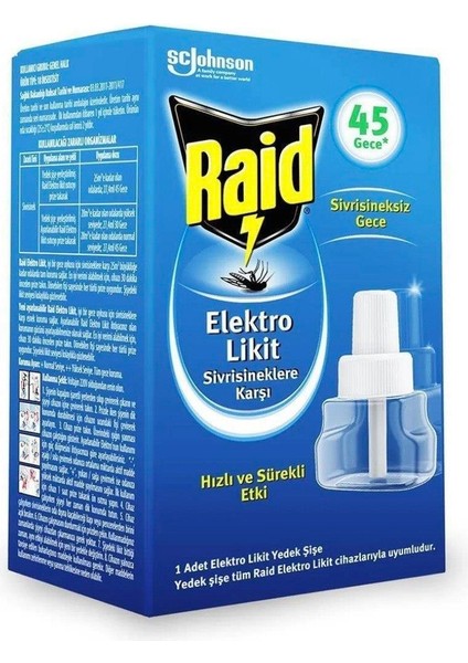 Raid Elektro Likit Yedek 27 ml
