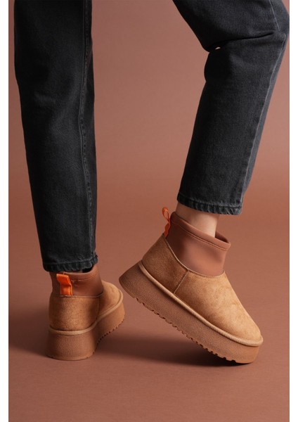 Mini Kalın Taban Içi Kürklü Streç Bot fiyatları