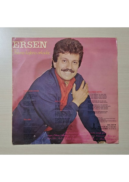 Ersen - Takma Kafana Arkadaş - 1981 - ***maxı Sıngle, Lp Boyutunda (12")*** - Dönem Baskı Plak - Maxı fiyatları