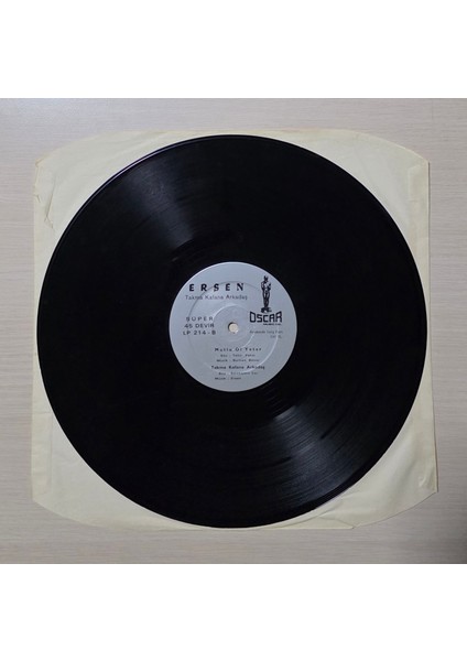 Ersen - Takma Kafana Arkadaş - 1981 - ***maxı Sıngle, Lp Boyutunda (12")*** - Dönem Baskı Plak - Maxı modelleri