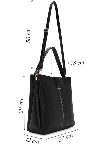 Kadın Siyah Uzun Askılı Çapraz Çanta 25WBD2113FT fiyatları