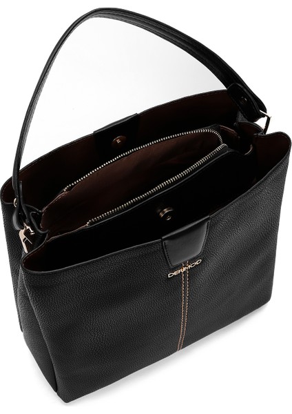 Kadın Siyah Uzun Askılı Çapraz Çanta 25WBD2113FT