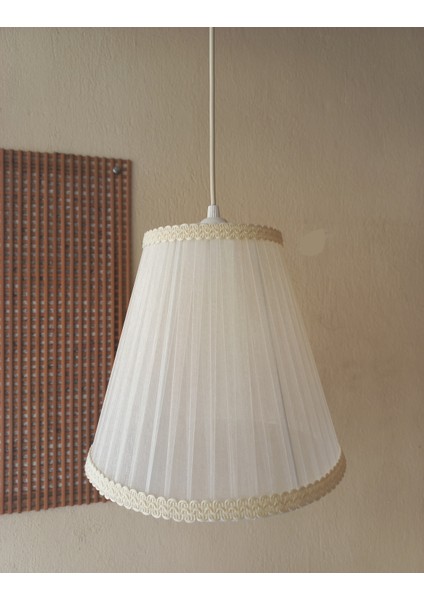 Krem Organze Avize M-81 Yatak Odası Çocuk Odası Genç ve Bebek Odası Avize Aydınlatma Sarkıt fırsatları