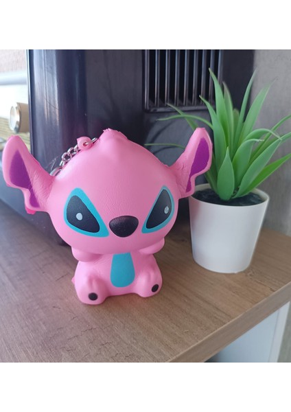 Sukuşi Oyuncak Kuromi- Stitch - Lilo 12 cm Kaliteli Sıkma Sukuşhi Anahtarlıklı Büyük Boy Sukushi