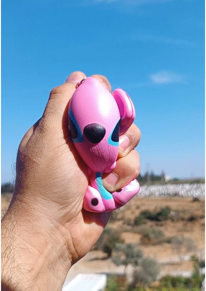 Sukuşi Oyuncak Kuromi- Stitch - Lilo 12 cm Kaliteli Sıkma Sukuşhi Anahtarlıklı Büyük Boy Sukushi