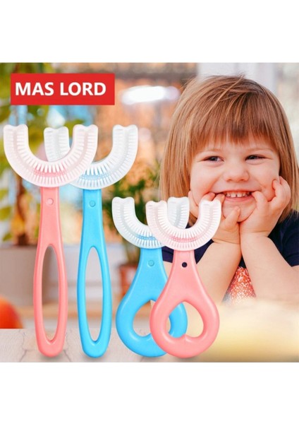 Maslord U Şekilli Silikon Bebek Diş Fırçası Mavi 2-6 Yaş – Organik, Diş Çıkarma Dönemine Uygun ve Hassas Temizlik
