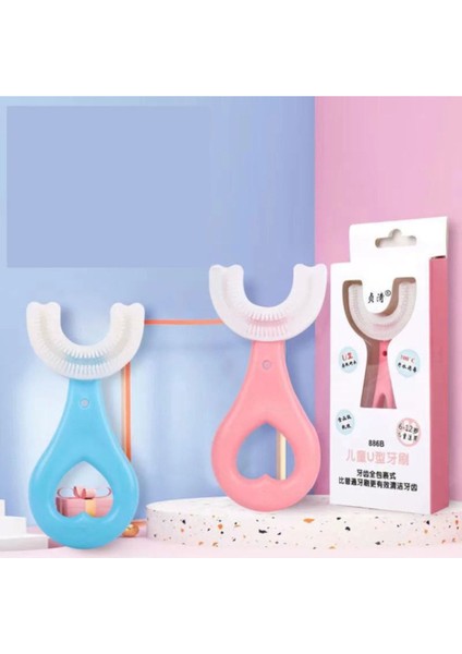Maslord U Şekilli Silikon Bebek Diş Fırçası Mavi 2-6 Yaş – Organik, Diş Çıkarma Dönemine Uygun ve Hassas Temizlik