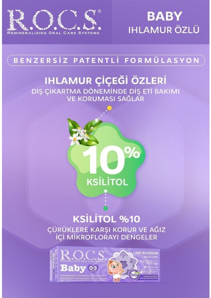 Baby Bebek Diş Macunu 45 ml – Ihlamur Özlü, Florürsüz, 0-3 Yaş, Diş Çıkarma Dönemine Özel Organik Silika Bazlı fiyatları