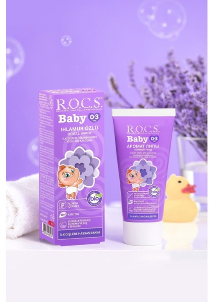Baby Bebek Diş Macunu 45 ml – Ihlamur Özlü, Florürsüz, 0-3 Yaş, Diş Çıkarma Dönemine Özel Organik Silika Bazlı indirimleri