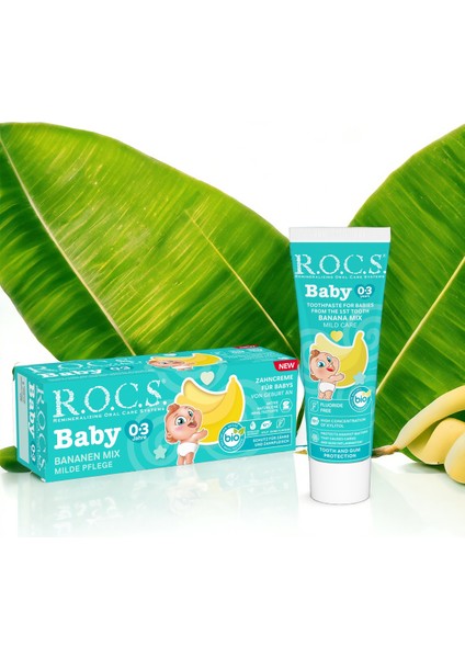 Baby Muz Aromalı Floridsiz Diş Macunu 45 ml – 0-3 Yaş Bebekler ve Hassas Diş Etleri İçin Nazik Doğal Formül indirimleri