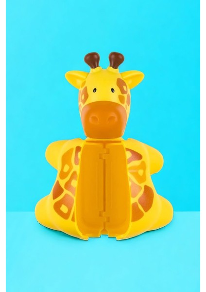 0-3 Yaş Bebek Diş Fırçası ve Zürafa Figürlü Flipper Saklama Kabı Seti – Yumuşak Silikon Kıllı, Hassas Diş Etleri İçin fırsatları