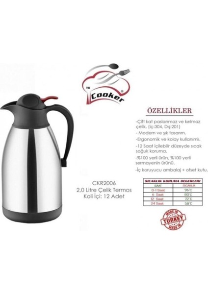 Cooker Termos 2 Lt fiyatları
