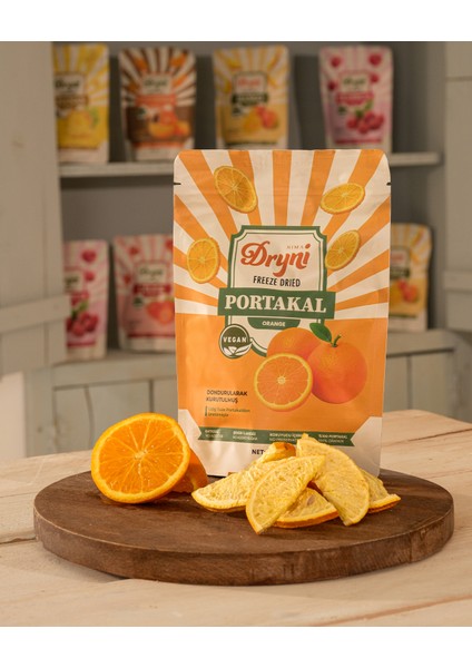 Freeze Dried Dryni Dondurularak Kurutulmuş Portakal 18 G