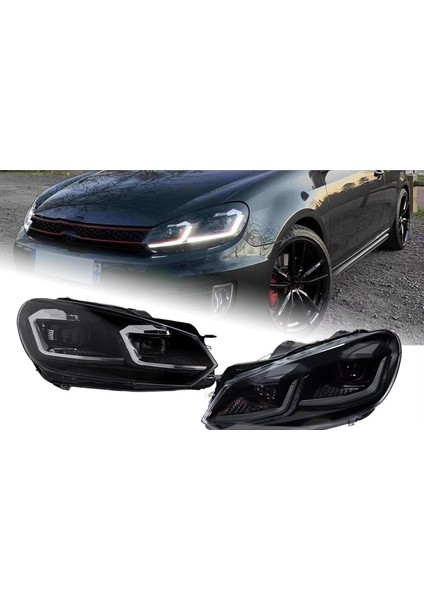 Vw Golf 6 2009-2012 Mk6 Krom 7.5 Dizayn J Ledli Ön Far