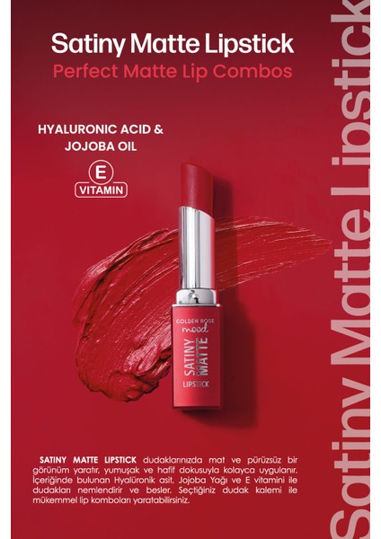 Mood Satiny Mat Rujno:03 Nude Rose indirimleri