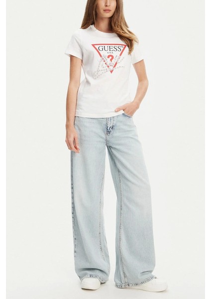 Pearls Kadın Beyaz Regular Fit T-Shirt W5YI40I3Z14-G011 fiyatları