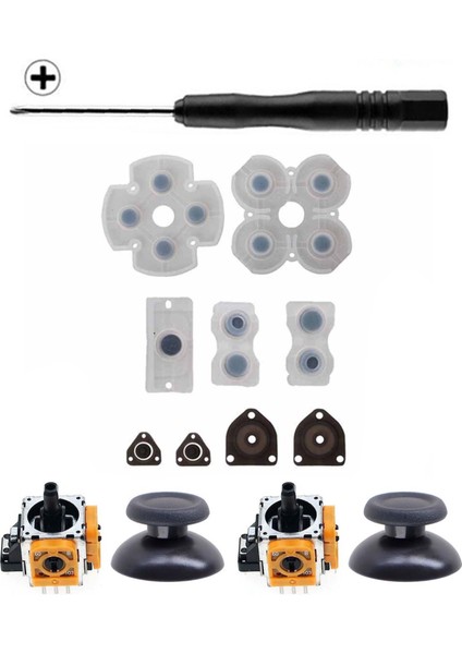 Ps4 001 010 011 Analog Motor Topuz Iç Lastik Tornavida Tamir Set Playstation 4 Yedek Parça