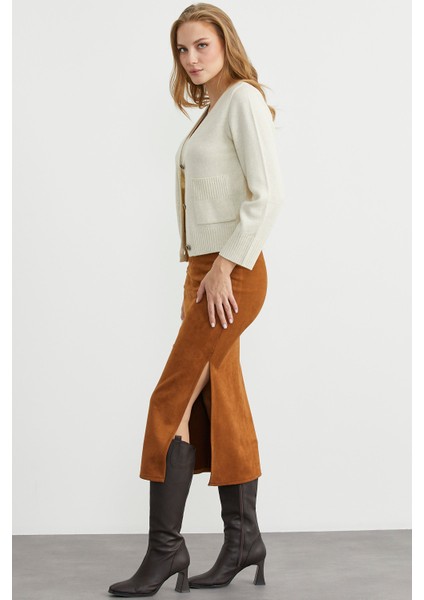 Triko Hırka Crop Ikili Takım - Taş fırsatları