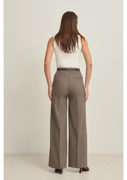 Vizon Cep Detaylı Rahat Kesim Geniş Paça Pantolon indirimleri