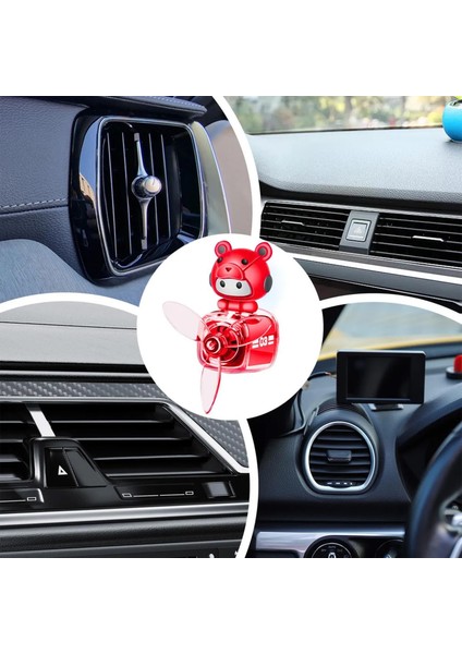 Pervaneli Klima Süsü Oto Koku Klipsi Kırmızı Pilot Hava Ferahlatıcı Maskot modelleri