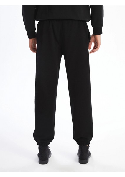 Xsıde Siyah Rahat Kalıp Erkek Kalın Jogger Eşofman Altı fırsatları