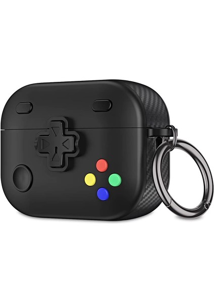 Aırpods Pro 2 Kılıf Konsol Siyah