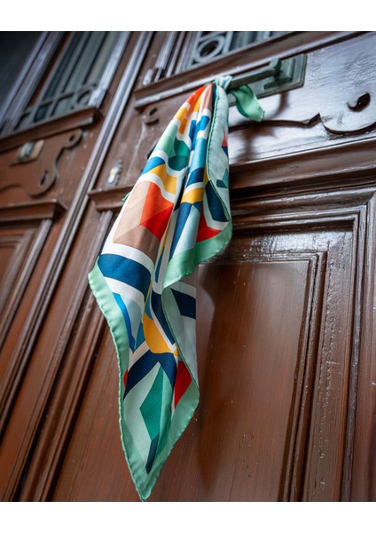 Crystal Glow %100 Ipek Saten Kadın Fular