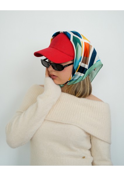 Crystal Glow %100 Ipek Saten Kadın Fular modelleri