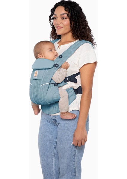 Omni Breeze Bebek Taşıyıcı, Slate Mavisi, 4 Pozisyon, Ergonomik & Nefes Alabilir modelleri