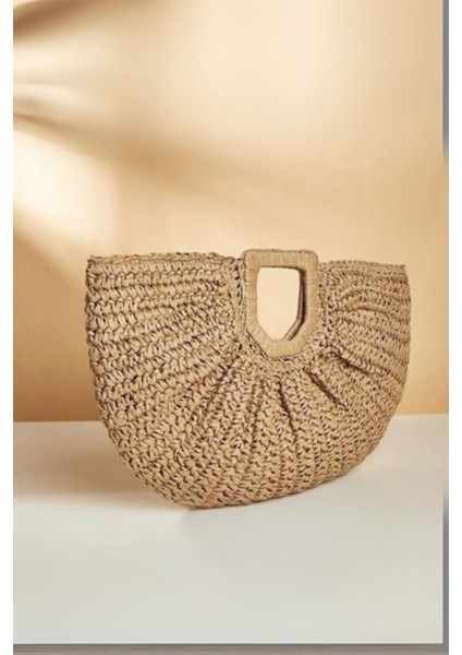 Yarım Ay Hasır Çanta