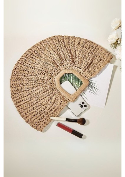 Yarım Ay Hasır Çanta modelleri