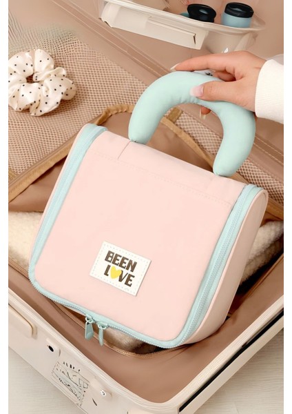 Garnili Mint Makyaj Çantası