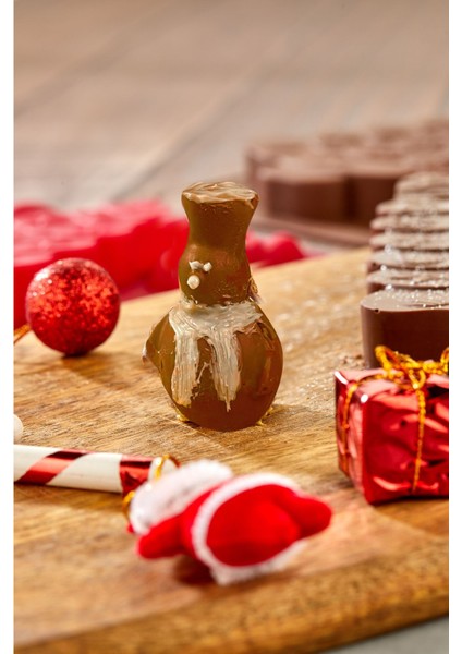 Yılbaşı Temalı Silikon Çam Ağacı Dubai Çikolatası Kalıbı Kahverengi indirimleri