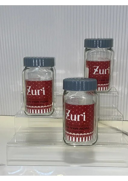 6'lı 850 ml Köşeli Kapaklı Cam Kavanoz modelleri