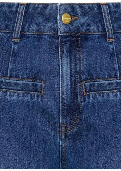 Mavi Rahat Kalıp Cep Detaylı %100 Pamuklu Pantolon modelleri