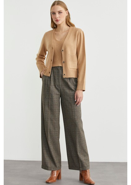 Triko Hırka Crop Ikili Takım - Kamel fiyatları