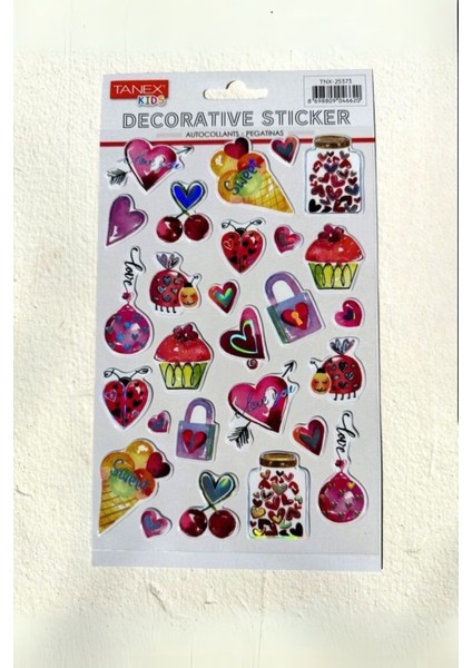 Puffy Kalp Serisi Çıkartma, Sticker