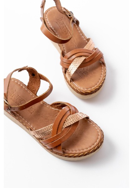 730-037 Taba Ayna Hakiki Deri Ortopedik Taban Kadın Sandalet fırsatları