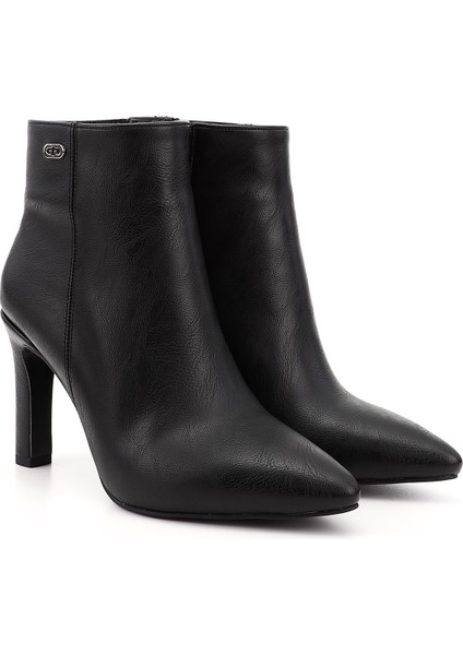 Kadın Siyah Fermuarlı Sivri Burun İnce Topuklu Bot fiyatları