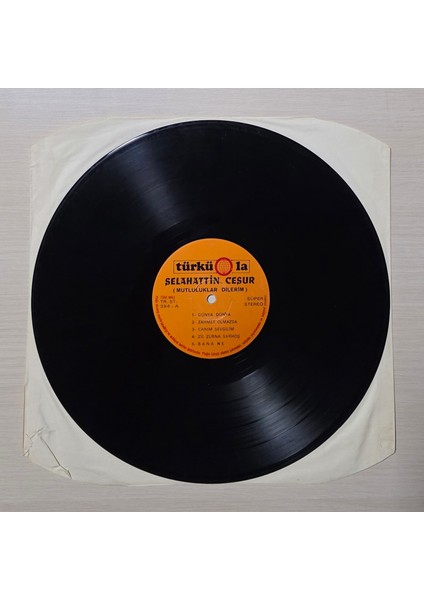 Selahattin Cesur - Mutluluklar Dilerim - 1983 - Dönem Baskı Plak - Longplay - Lp modelleri