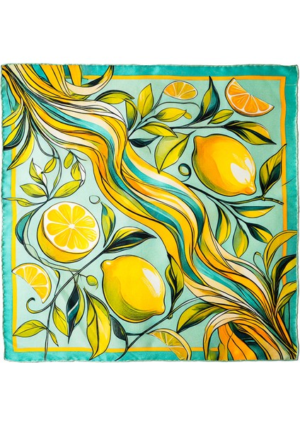 Lemon Daze %100 Ipek Saten Kadın Fular fiyatları